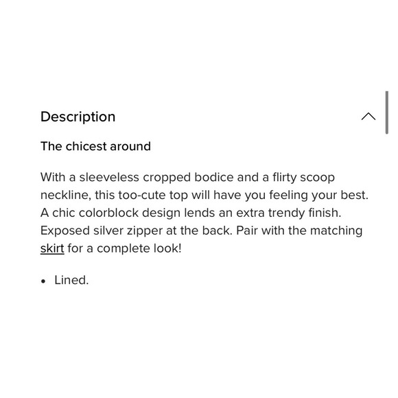 NWT Lulus Totally Sensational Black Color Block Sleeveless Crop Top Medium - Picture 5 of 7